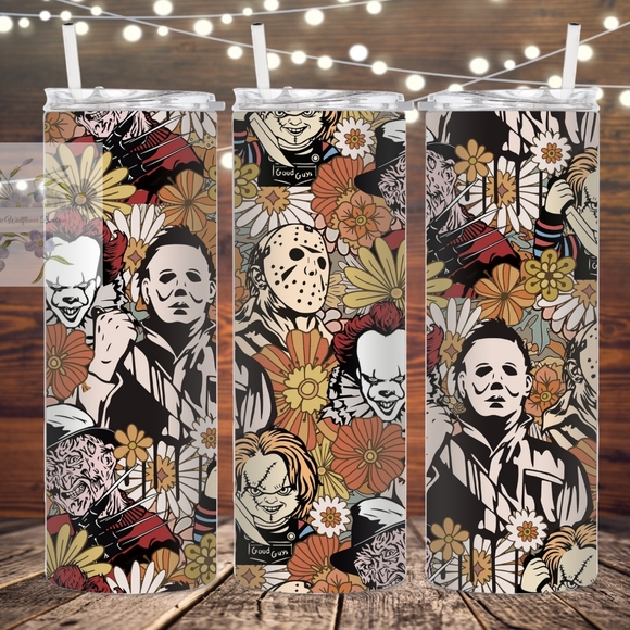 Eclectic Wallflower Other - Boho Floral Horror Tumbler